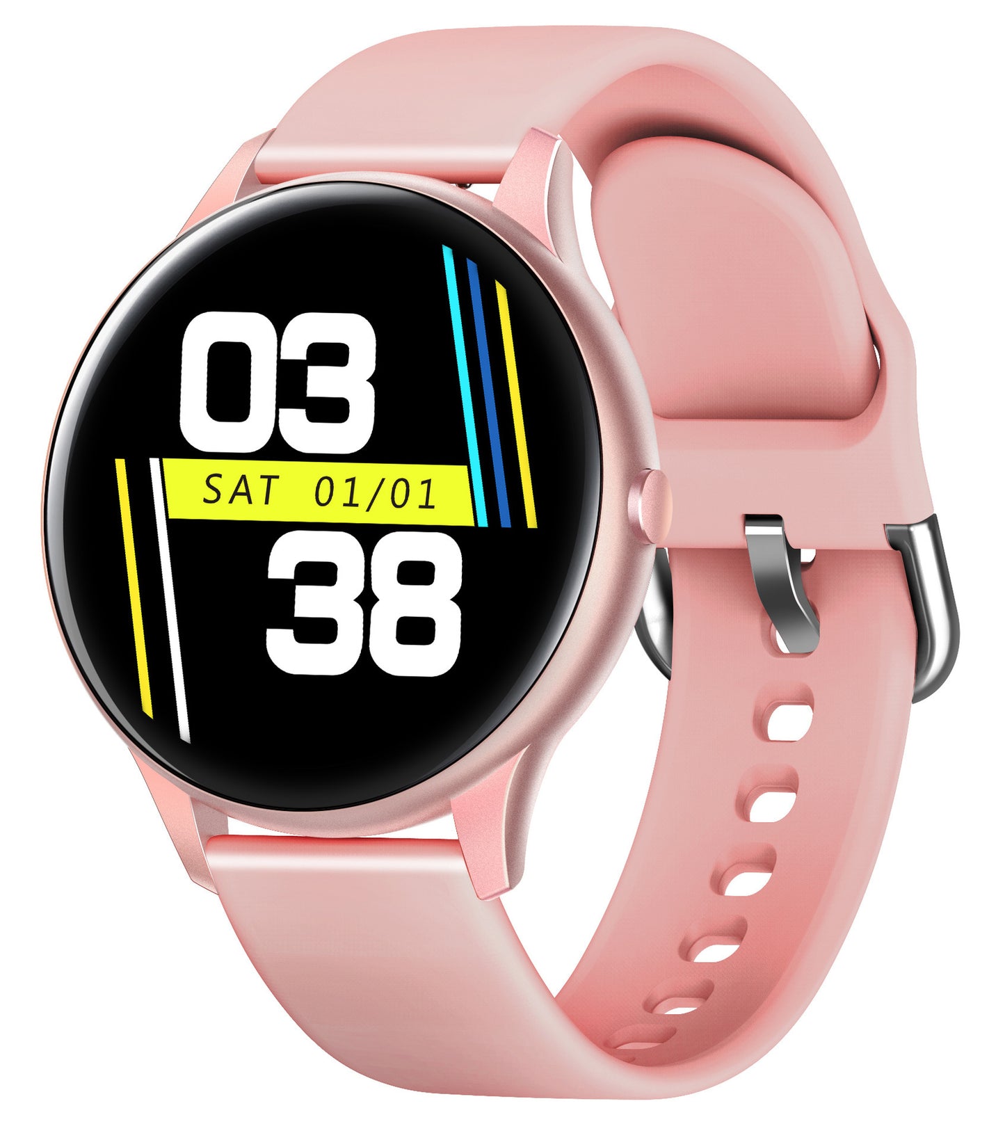 Pantalla a color K21 Spo2 y pulsera inteligente de monitoreo de temperatura corporal