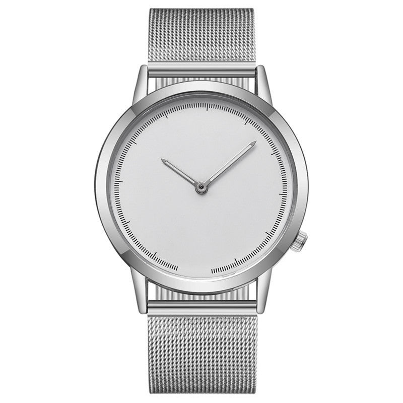 Mesh Belt Men's Watch Creative No Word Two Needles