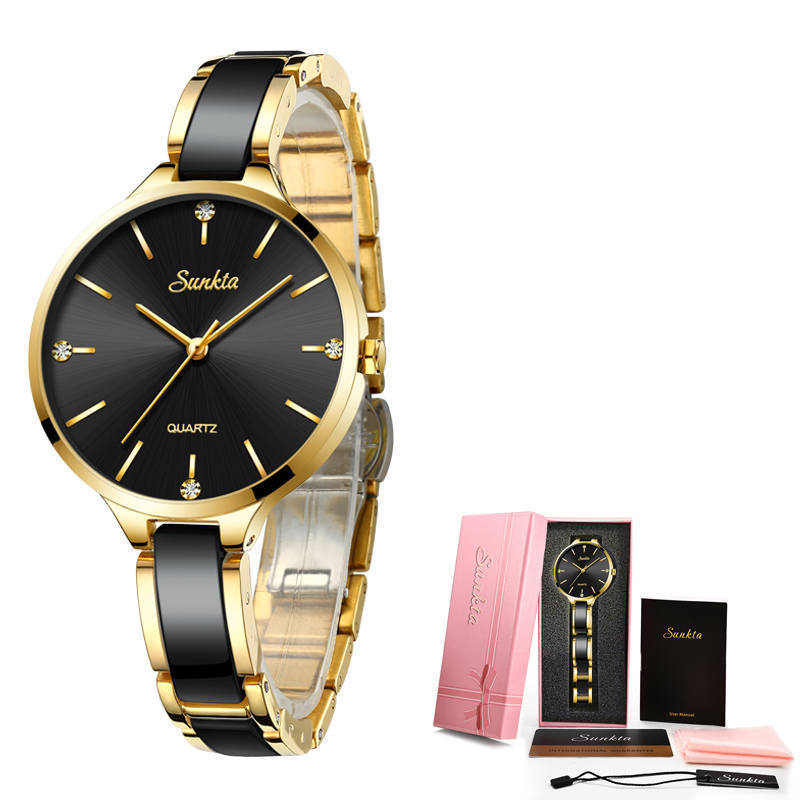 Exquisite Ladies Waterproof Ceramic Watch