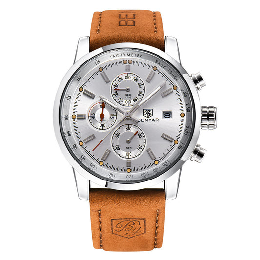 Relojes BENYAR para hombre, marca de lujo, reloj de cuarzo