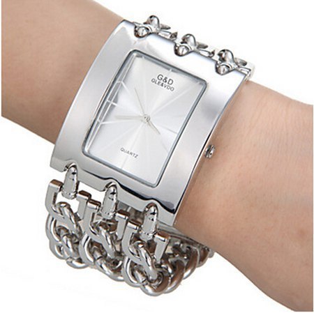 Reloj de cuarzo analógico para mujer con correa de acero inoxidable de marca de lujo, reloj de pulsera informal para mujer