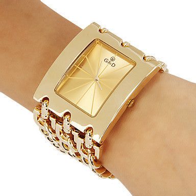 Reloj de cuarzo analógico para mujer con correa de acero inoxidable de marca de lujo, reloj de pulsera informal para mujer
