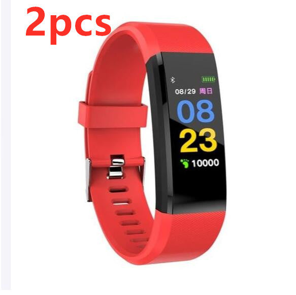 Pulsera inteligente con Bluetooth, monitor de ritmo cardíaco, reloj de actividad física