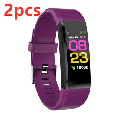 Pulsera inteligente con Bluetooth, monitor de ritmo cardíaco, reloj de actividad física