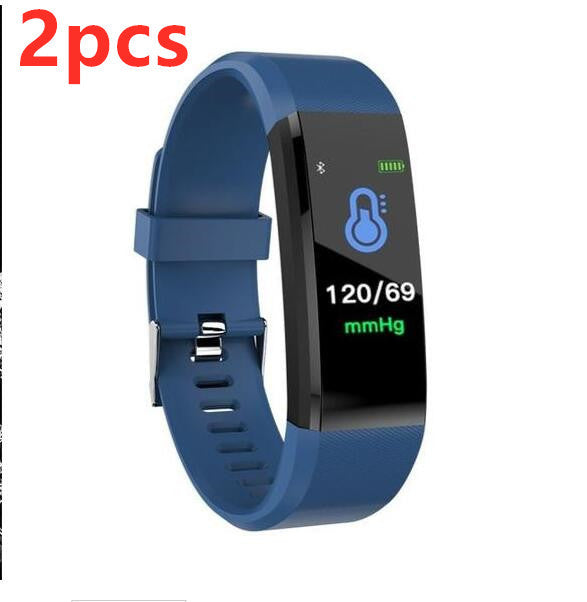 Pulsera inteligente con Bluetooth, monitor de ritmo cardíaco, reloj de actividad física