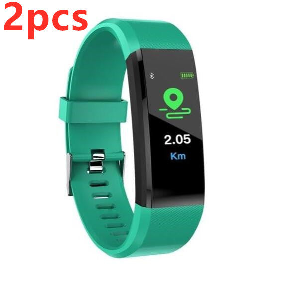 Pulsera inteligente con Bluetooth, monitor de ritmo cardíaco, reloj de actividad física