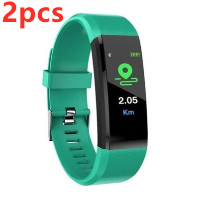 Pulsera inteligente con Bluetooth, monitor de ritmo cardíaco, reloj de actividad física