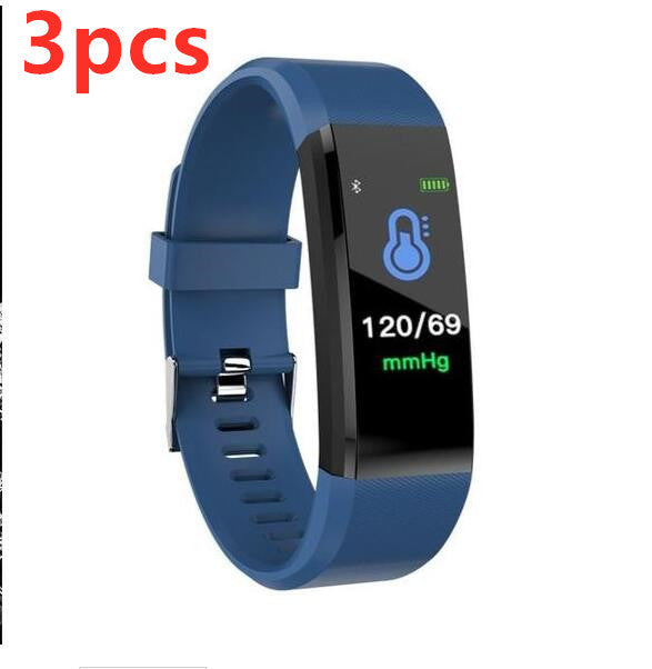 Pulsera inteligente con Bluetooth, monitor de ritmo cardíaco, reloj de actividad física