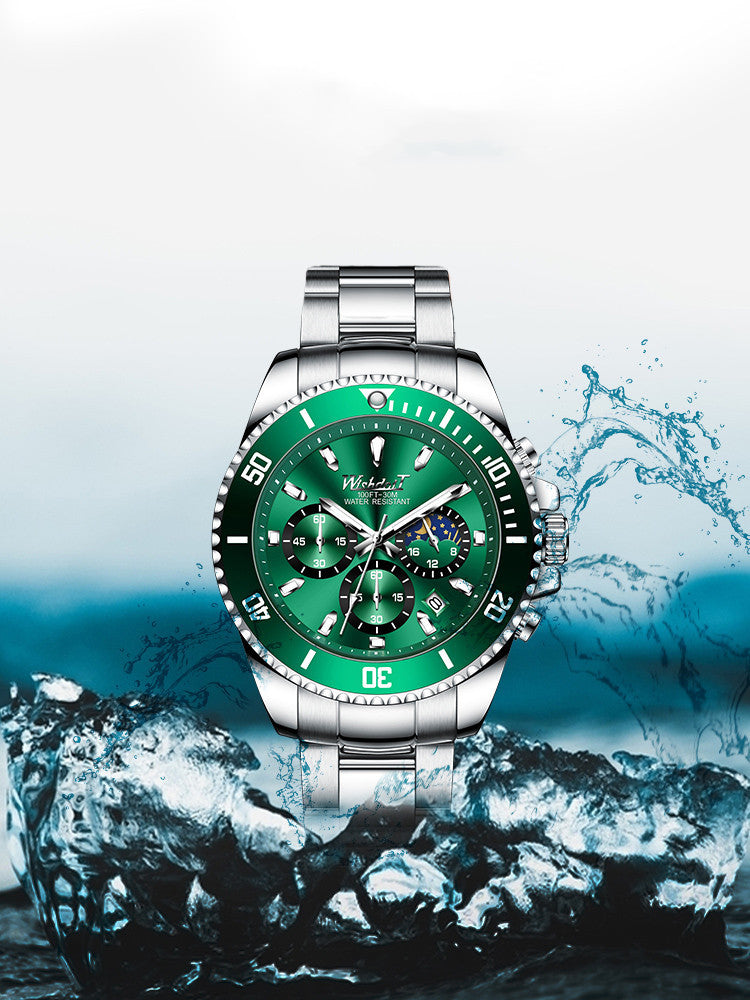 Green Water Monster Water Ghost Top Ten Relojes Reloj Mecánico Automático para Hombre