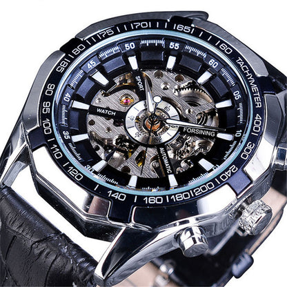 A Drop Shipping Forsining Watch Men's Fashion Casual Classic Popular Waterproof Manual Mechanical Watch