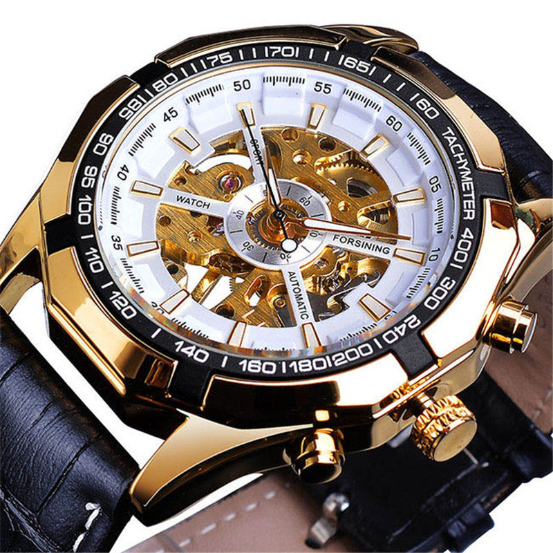 A Drop Shipping Forsining Watch Men's Fashion Casual Classic Popular Waterproof Manual Mechanical Watch