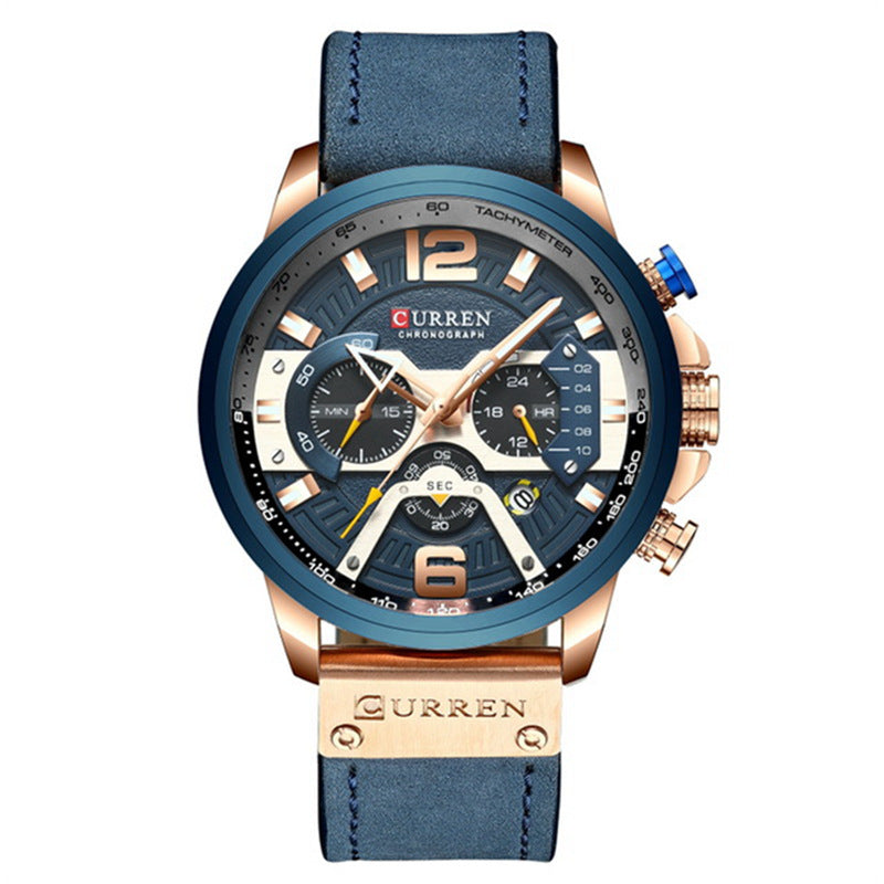 Reloj deportivo casual azul para hombre