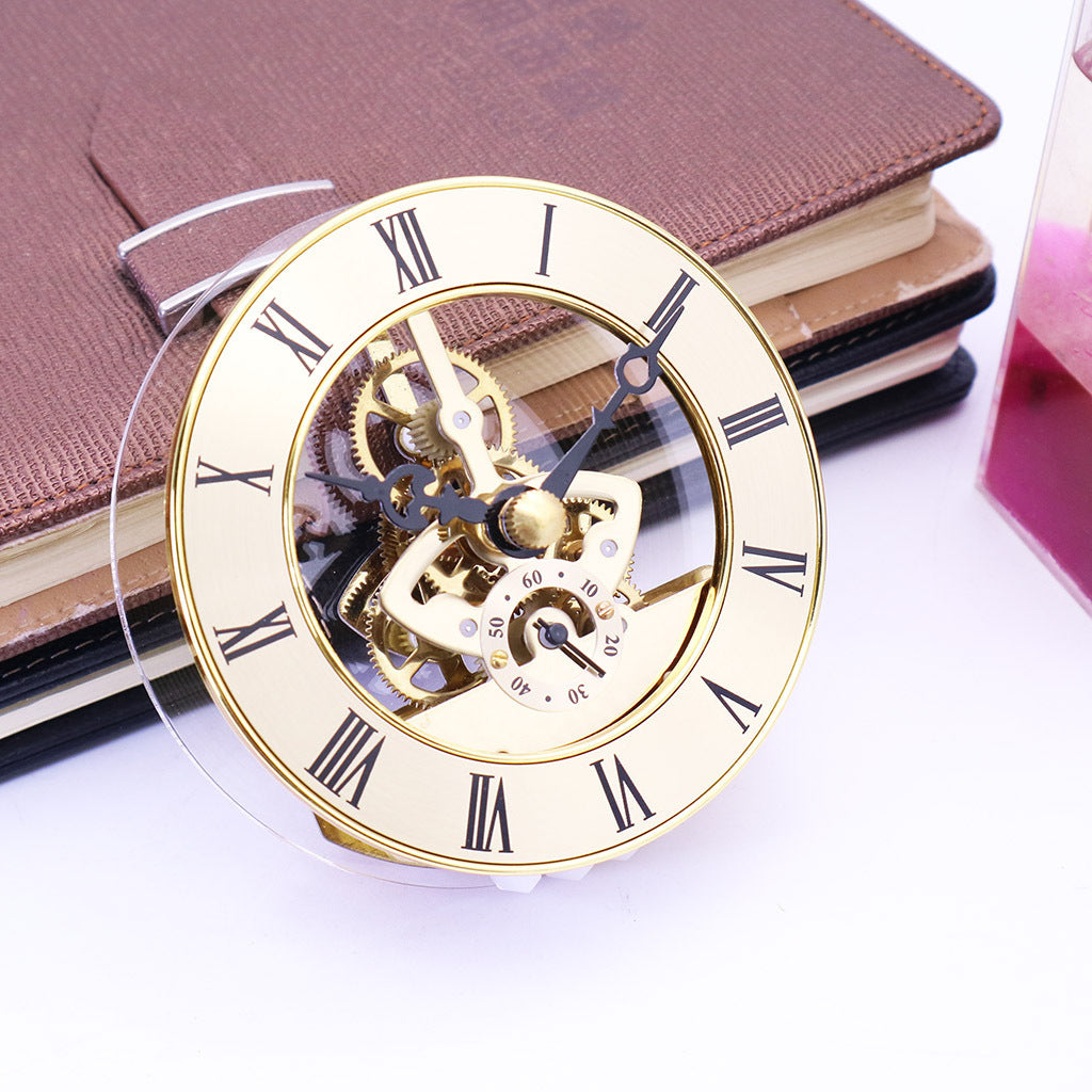Movimiento de reloj transparente Movimiento de engranajes Cristal