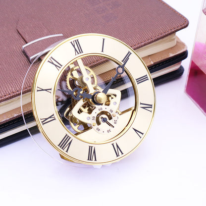 Movimiento de reloj transparente Movimiento de engranajes Cristal