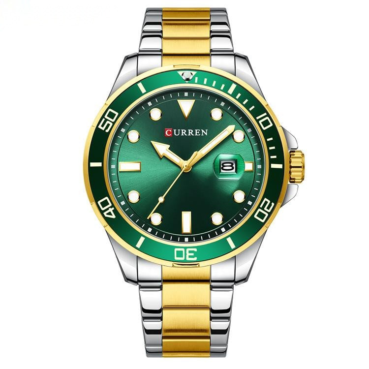 Reloj calendario con esfera grande para hombre