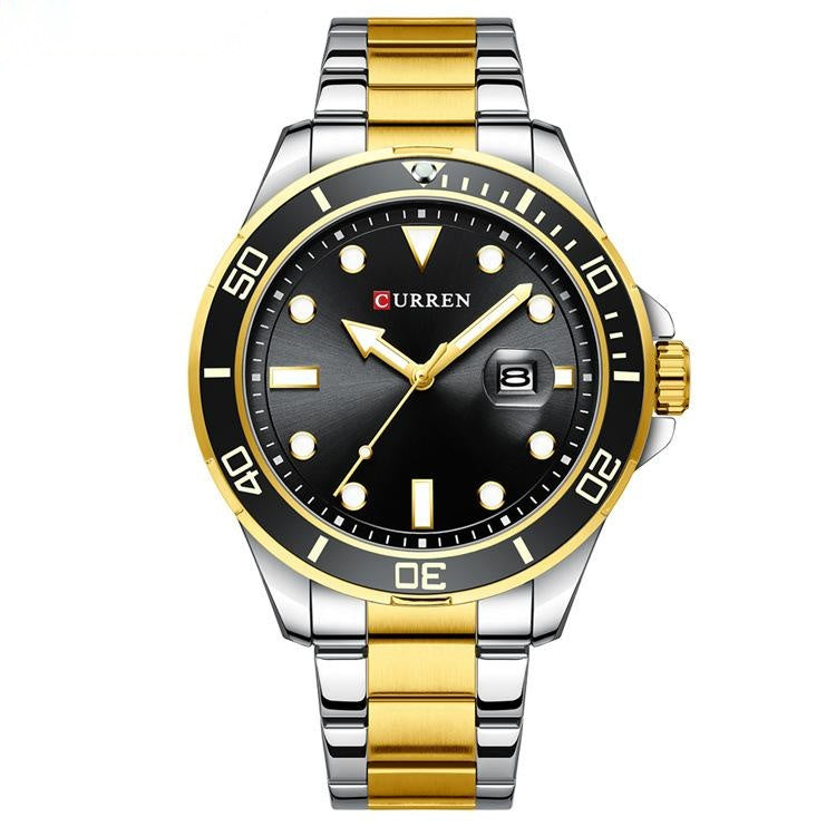 Reloj calendario con esfera grande para hombre