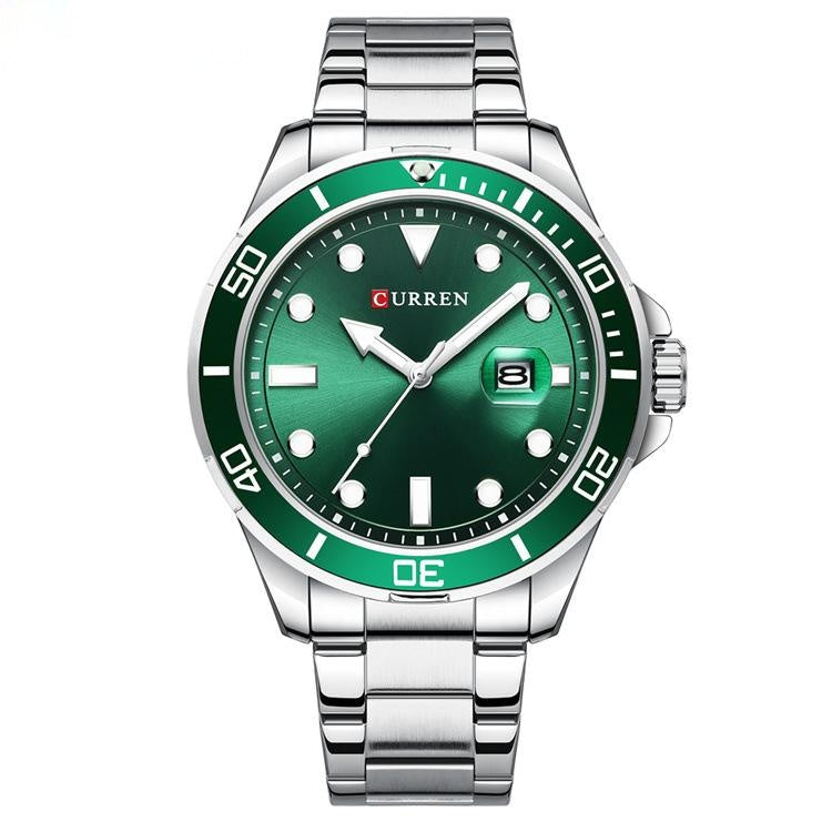 Reloj calendario con esfera grande para hombre