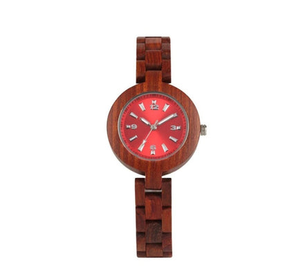 Reloj de madera de regalo para niñas con esfera pequeña