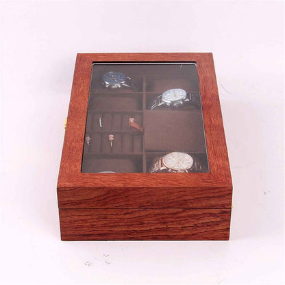 Spot Wholesale European Retro Watch Box Display Box Wooden Jewelry Pendant Ring Storage Box Glasses Box On Behalf Of