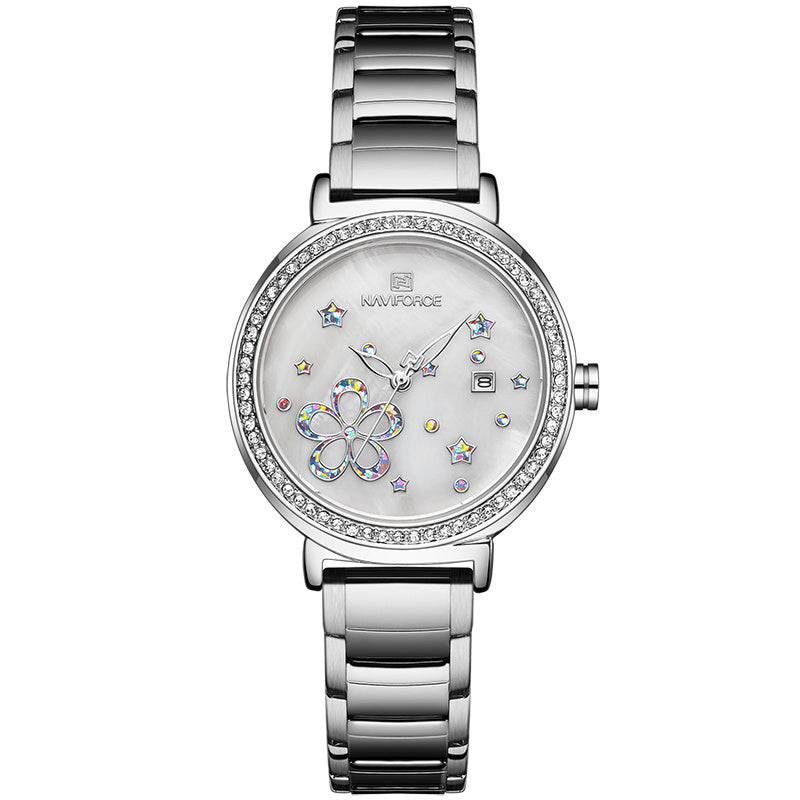 Reloj de mujer Reloj de pulsera de acero de cuarzo