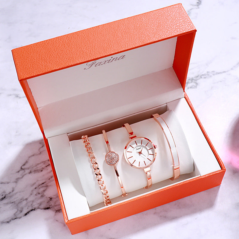 Gift Set Waterproof Quartz Watch Women's Watch