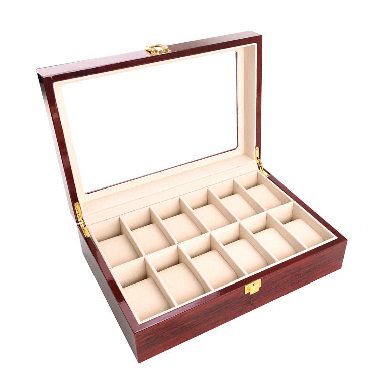 Painted Wooden Watch Box High-End Watch Storage Box