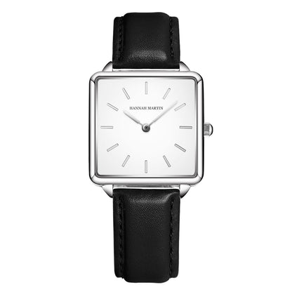 Reloj cuadrado pequeño de moda para mujer, reloj de movimiento japonés para estudiantes, reloj cuadrado para mujer