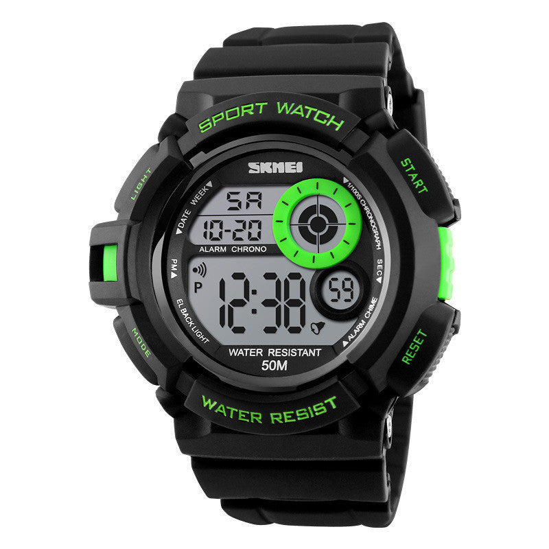 Reloj electrónico deportivo multifuncional Time Beauty, nuevo, luminoso y a la moda, para hombre, resistente al agua y para estudiantes