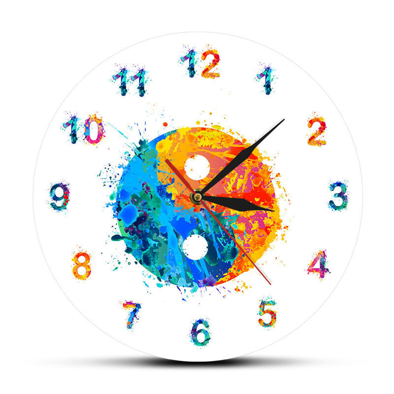 Yin Yang Bagua Decoration Clock Wall Clock