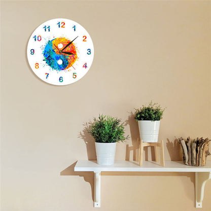 Yin Yang Bagua Decoration Clock Wall Clock