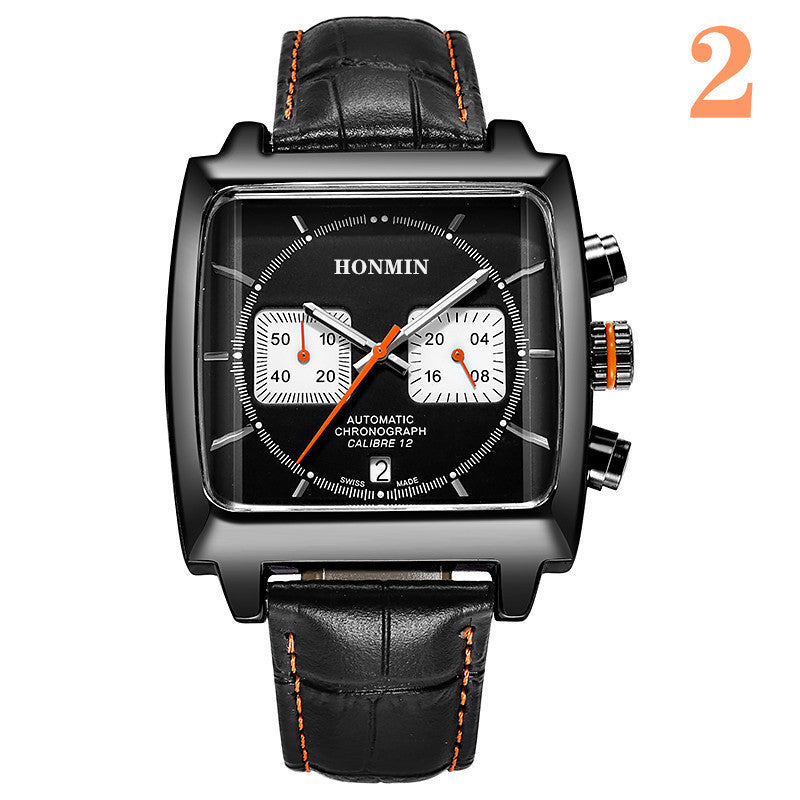 Waterproof Calendar Casual Quartz Six-hand Watch