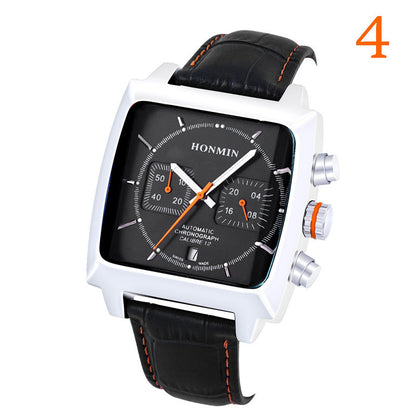 Waterproof Calendar Casual Quartz Six-hand Watch