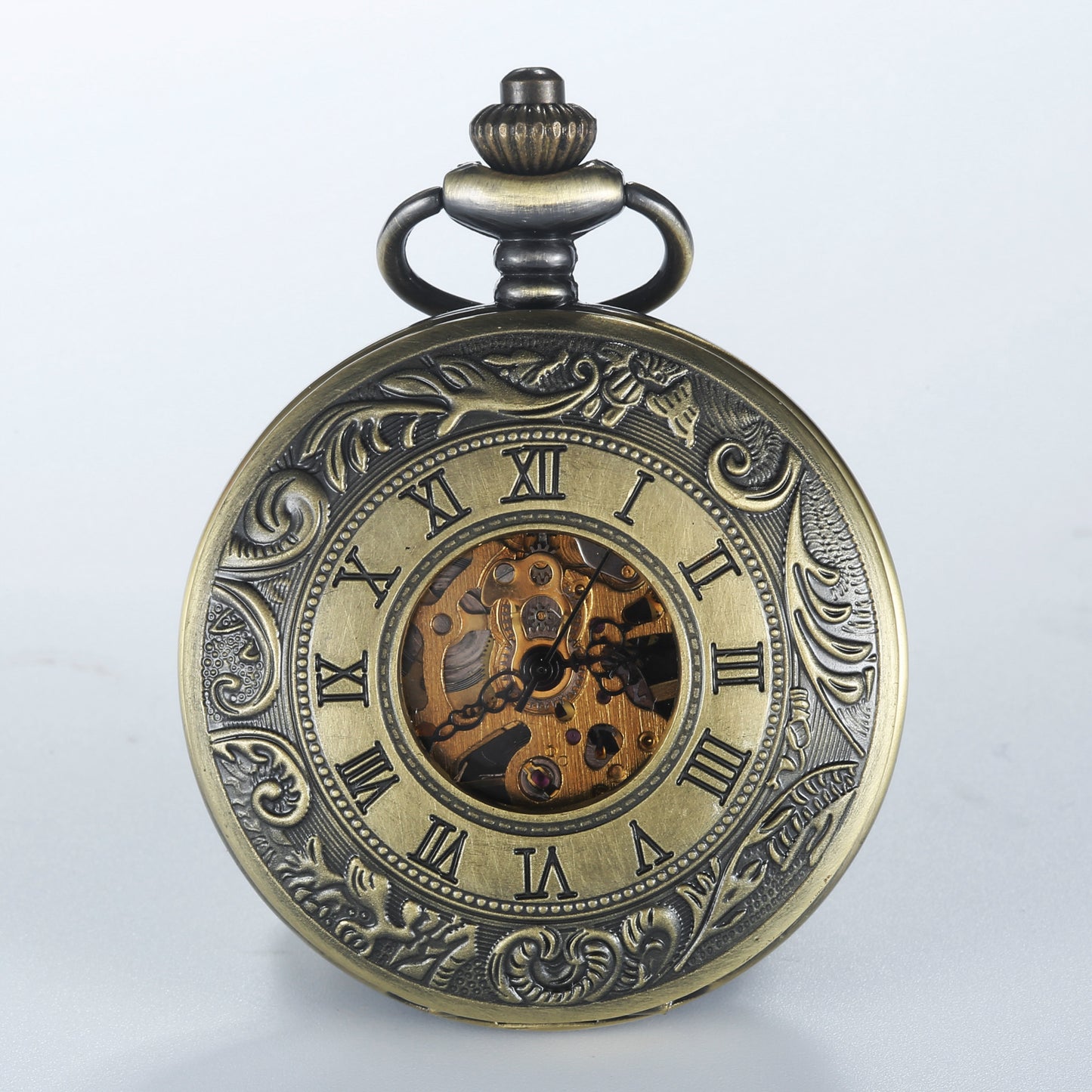 Vintage Carved Hollow Gift Souvenir Pocket Watch