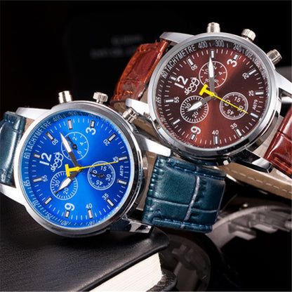 Ladies Belt Watch Three-eye Casual Male And Female Student Quartz Watch Women