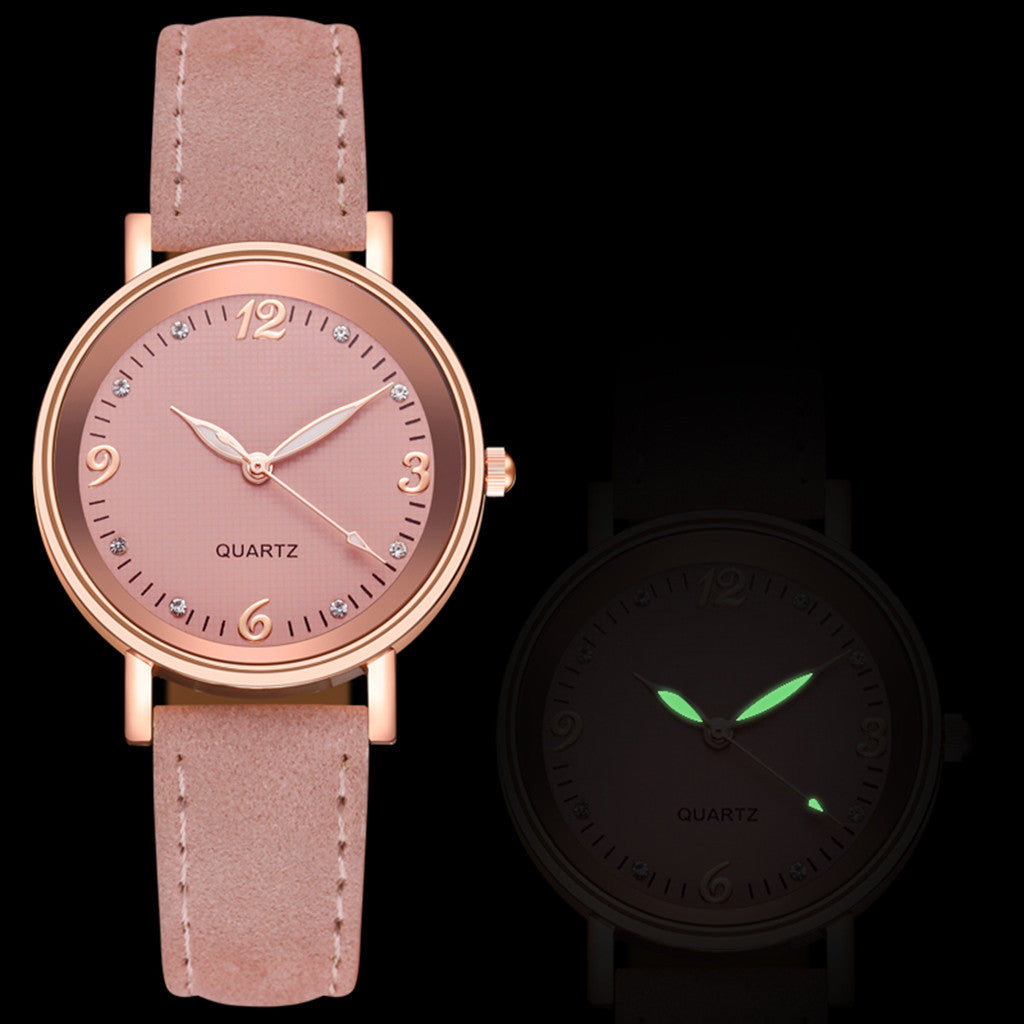 Reloj luminoso para mujer, reloj casual, reloj de moda, reloj