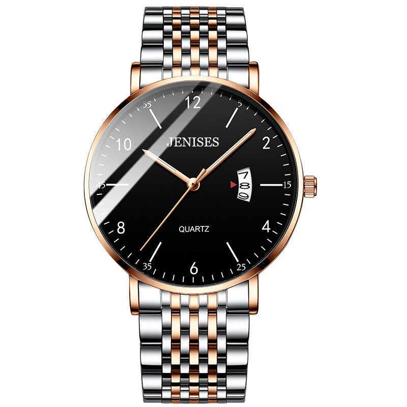 Nuevo reloj de cuarzo informal de negocios para hombre.