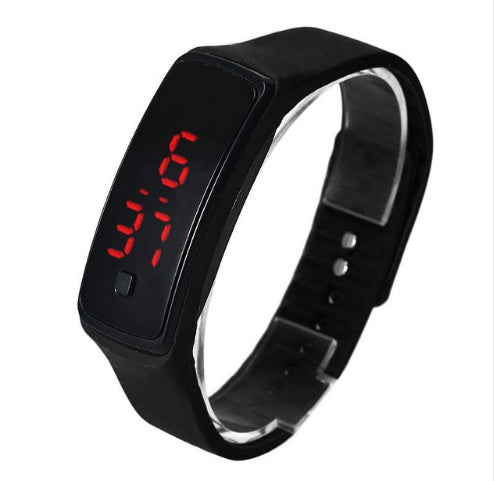 Reloj de pulsera LED para hombre y mujer, deportivo, de silicona, digital, con LED