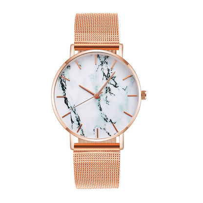 Marble quartz watch