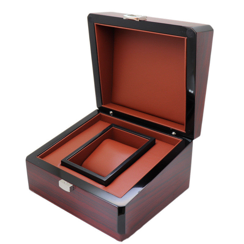 High-End Wooden Watch Storage Box Jewelry