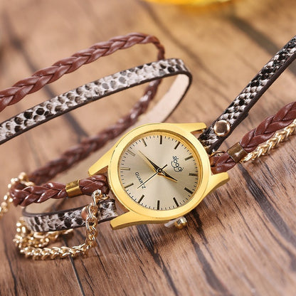 Reloj de mujer con hebilla de aleación