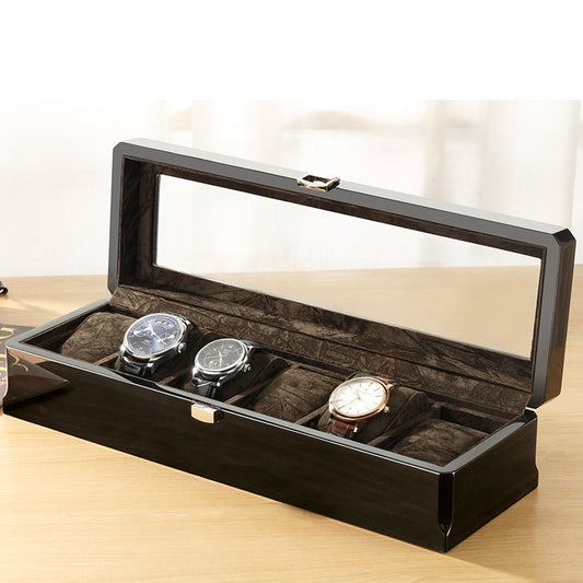 Wooden storage box for jewelry watch bracelet