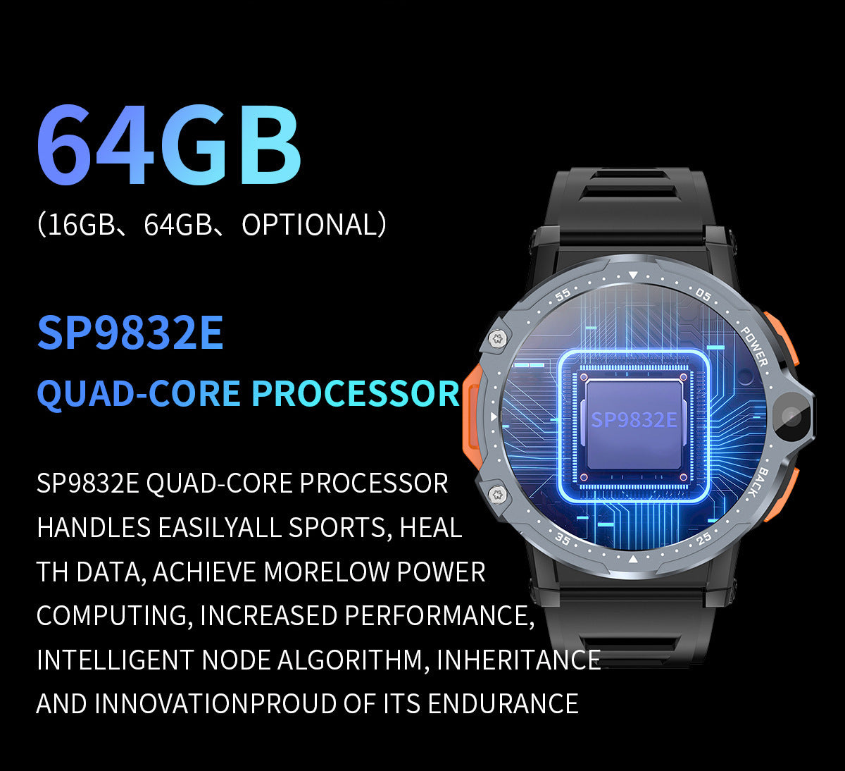 AP6 Smart Watch Dual Camera 4G Plug-in Card