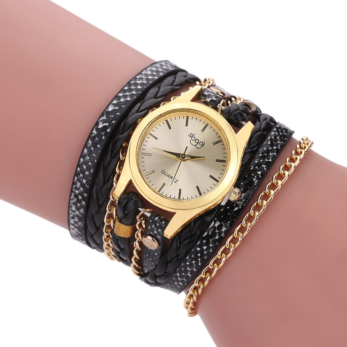 Reloj de mujer con hebilla de aleación