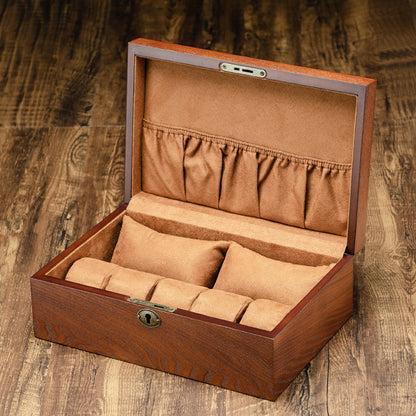 Simple bracelet display solid wood watch box