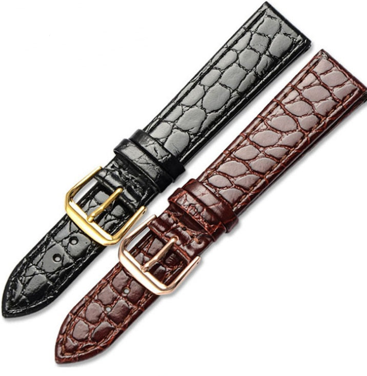 pattern leather watch with men and women ultra-thin waterproof