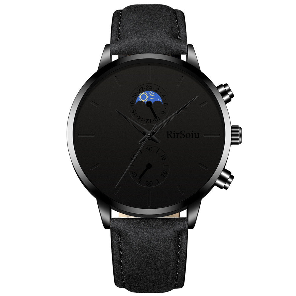 Reloj de cuarzo con correa lunar