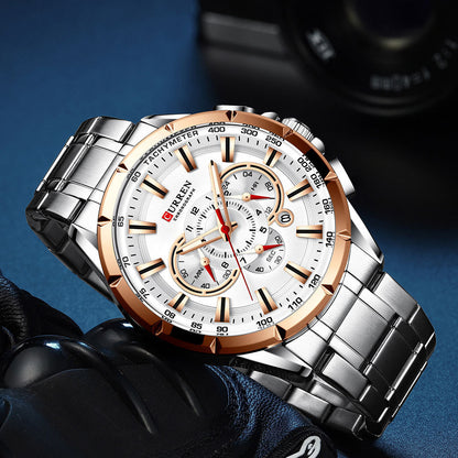 Multifunctional waterproof quartz watch