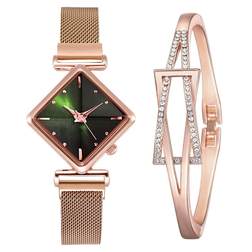 Pulsera de reloj de diamantes