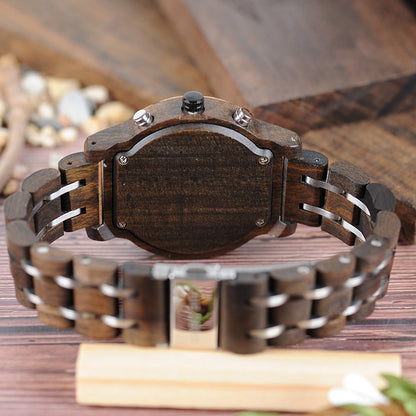 Reloj de madera para hombre