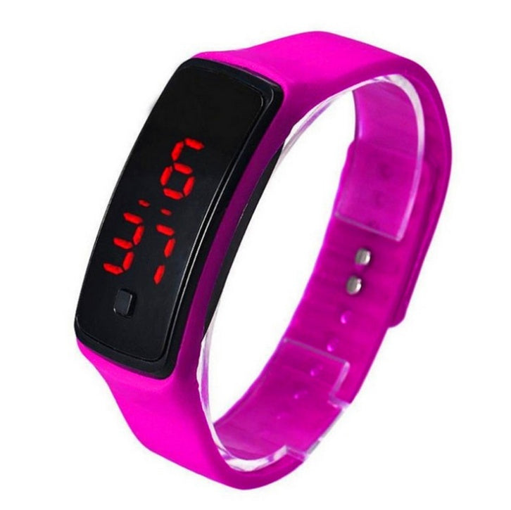 Reloj de pulsera LED para hombre y mujer, deportivo, de silicona, digital, con LED